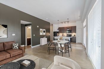 Living area with kitchen